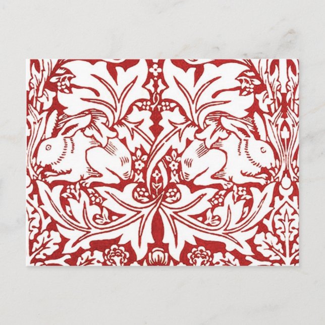 Cartão Postal William Morris - Coelho Brer (Frente)