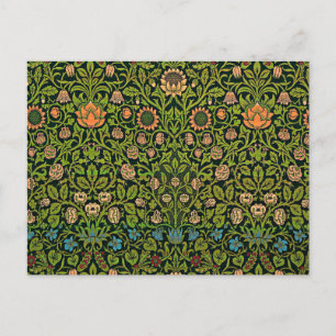Cartão Postal William Morris - Columbine, verde escuro, Case-Mat