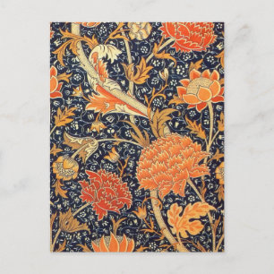 Cartão Postal William Morris Cray Floral Art Nouveau Pattern