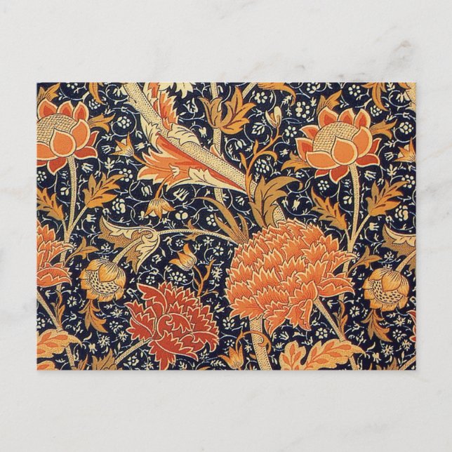 Cartão Postal William Morris Cray Wallpaper Pattern (Frente)