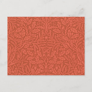 Cartão Postal William Morris design, Acorns e Oak Leaves