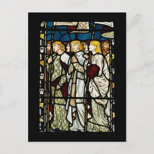 Cartão Postal William Morris design, Todos Os Santos, (Frente)