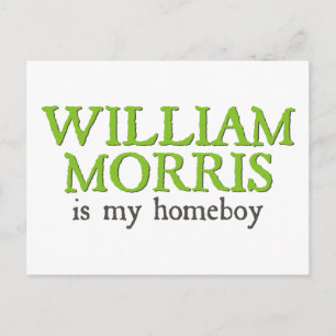 Cartão Postal William Morris é meu Ficar em casa