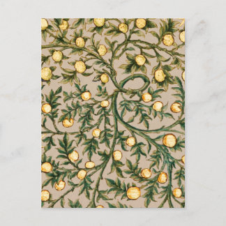 Cartão Postal William Morris Floral Fruta Garden Flower Classic