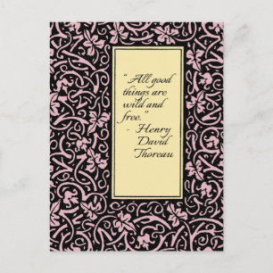 Cartão Postal William Morris Grapevine Vine Leaf Patterno