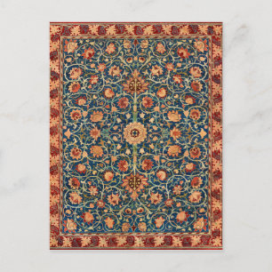 Cartão Postal William Morris Holland Park Carpet Pattern