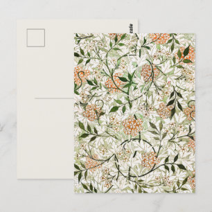 Cartão Postal William Morris Jasmine Blossom Design