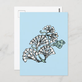 Cartão Postal William Morris Jasmine e deixa o padrão