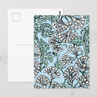 Cartão Postal William Morris Jasmine e deixa o padrão