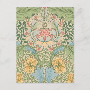 Cartão Postal William Morris Myrtle Floral Botânico