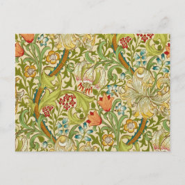 Cartão Postal William Morris Ouro Lily Vintage Pré-Raphaelite