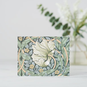 Cartão Postal William Morris Pimpernel Floral Design