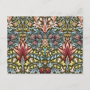 Cartão Postal William Morris Snakeshead Padrão Floral