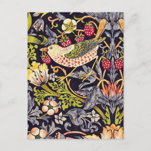 Cartão Postal William Morris Strawberry Thef Floral Art Nouveau