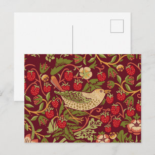 Cartão Postal William Morris Strawberry Thief