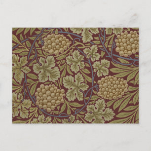 Cartão Postal William Morris Vine Floral Patterno