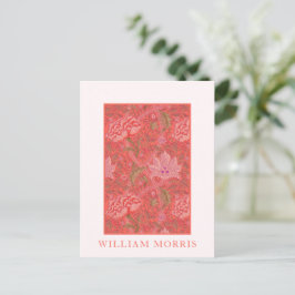 Cartão Postal William Morris, Winrush: Floral Vermelho, Laranja