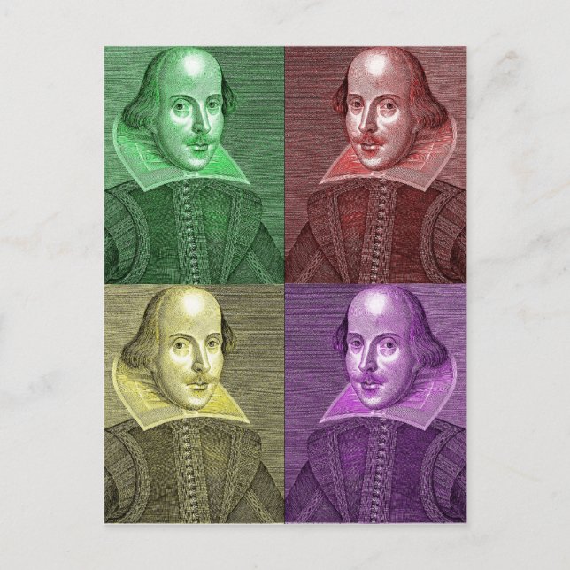 Cartão Postal William Shakespeare (Frente)