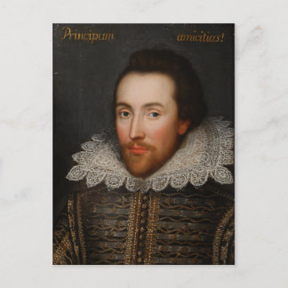Cartão Postal William Shakespeare Cobbe Portrait por volta de 16