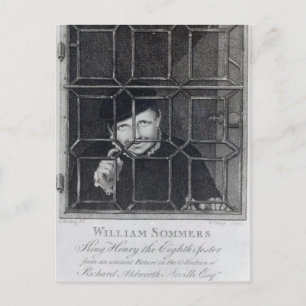 Cartão Postal William Sommers, gravado por R. Clamp, 1794