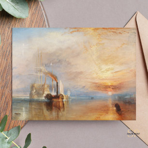 Cartão Postal William Turner A Luta Contra A Pintura Temerária
