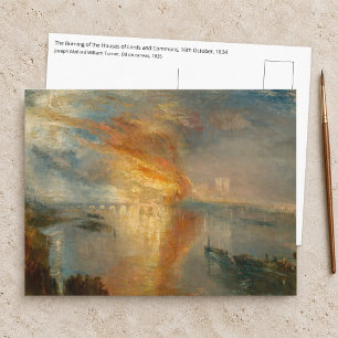 Cartão Postal William Turner - A Queima do Parlamento