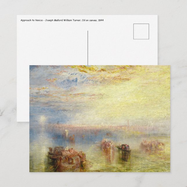 Cartão Postal William Turner - Abordagem de Veneza (Frente/Verso)