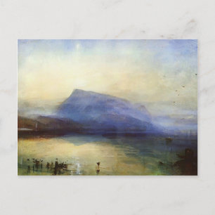 Cartão Postal William Turner - Blue Rigi Lake Lucerne Sunrise