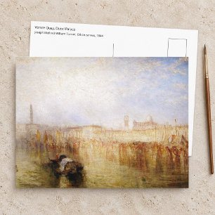 Cartão Postal William Turner - Cais de Veneza, Palácio Ducal