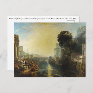 Cartão Postal William Turner - Dido building Carthage