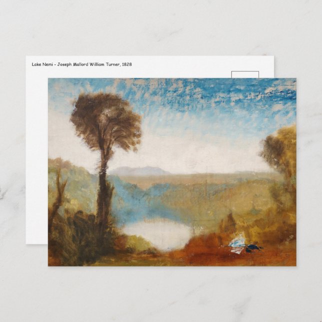 Cartão Postal William Turner - Lago Nemi (Frente/Verso)