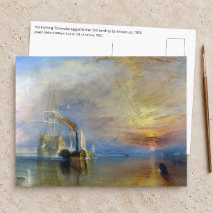 Cartão Postal William Turner - O Fighting Temeraire