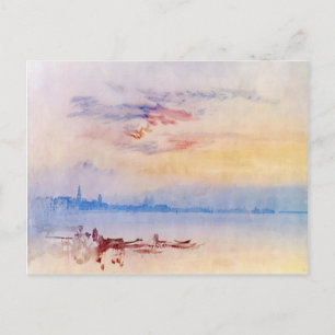 Cartão Postal William Turner-Veneza, East de Guidecca, Sunrise