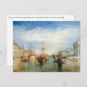 Cartão Postal William Turner - Veneza Porch Madonna della Salute
