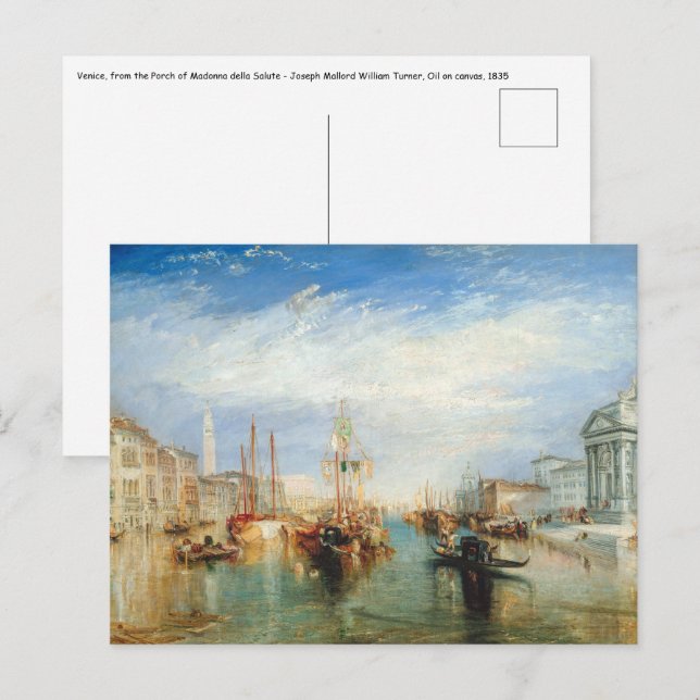 Cartão Postal William Turner - Veneza Porch Madonna della Salute (Frente/Verso)