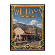 Williams Arizona Arte Deco Vintage Era de Ouro