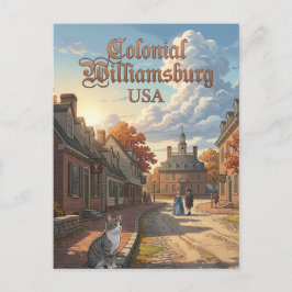 Cartão Postal Williamsburg Colonial EUA