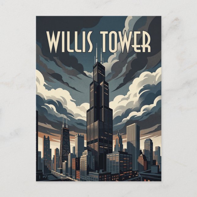 Cartão Postal Willis Tower (Frente)