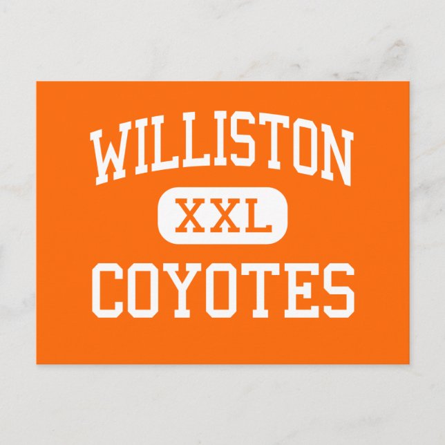 Cartão Postal Williston - Coyotes - Alto - Williston (Frente)