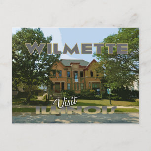 Cartão Postal Wilmette, Visite Illinois