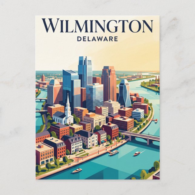 Cartão Postal Wilmington EUA (Frente)