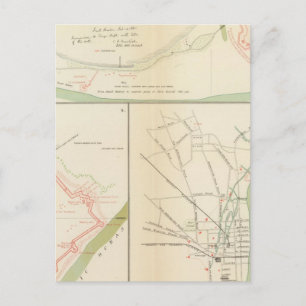 Cartão Postal Wilmington, Ft Caswell, Ilha de Smith, Augusta