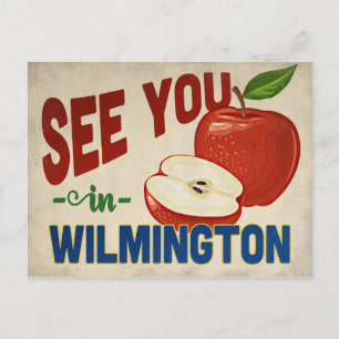 Cartão Postal Wilmington North Carolina Apple - Viagens vintage
