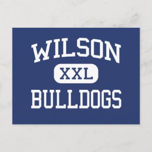 Cartão Postal Wilson Bulldog Escola Central Tampa Flórida