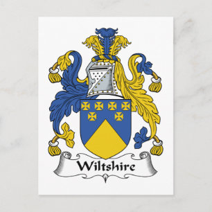Cartão Postal Wiltshire Family Crest
