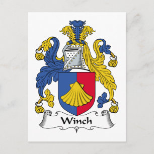 Cartão Postal Winch Family Crest