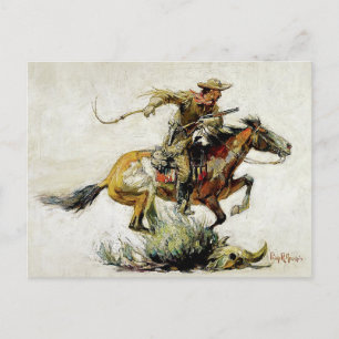 Cartão Postal “Winchester Cavaleiro e Cavalo” de Philip R Goodwi