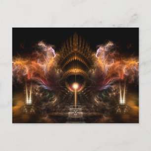 Cartão Postal Wind Storm Fractal Art