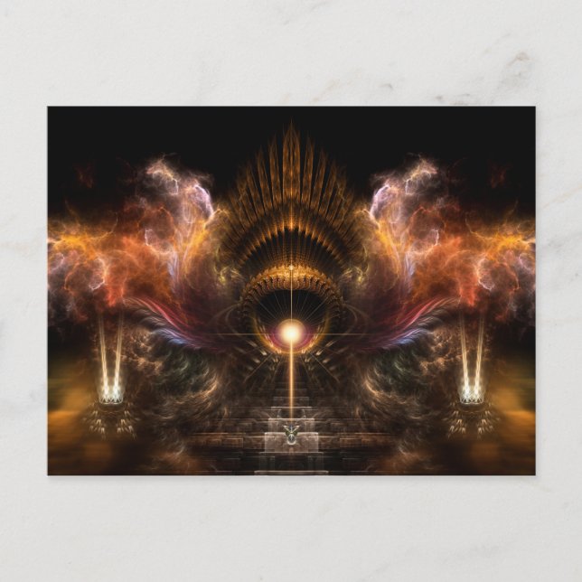 Cartão Postal Wind Storm Fractal Art (Frente)