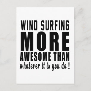Cartão Postal Wind Surfinger mais incrível do que o que quer qu